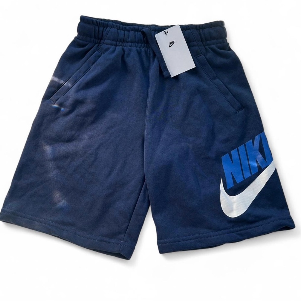 NEW Nike Blue Sportswear Club Fleece Shorts Boys Big Kids Large CK0509-410